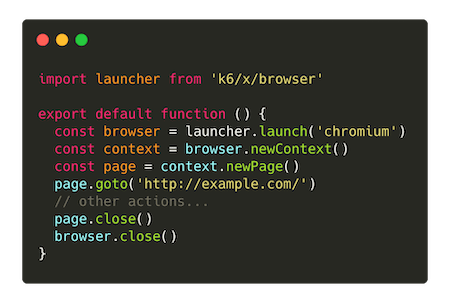 Using xk6-browser for frontend testing