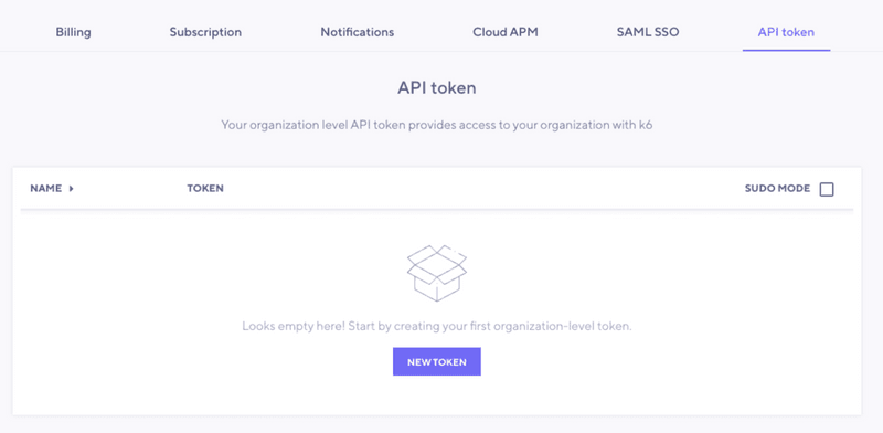 k6 Cloud organization-level API tokens