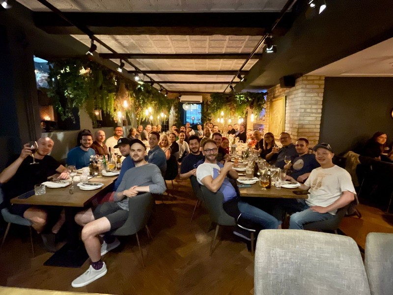 The k6 team, which has grown to about 50 people in the past year, gathered for an offsite meeting in August 2022.